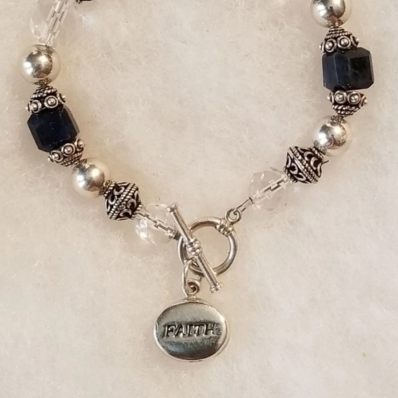Silpada Sterling Silver "Faith" Bracelet - Picture 5 of 8